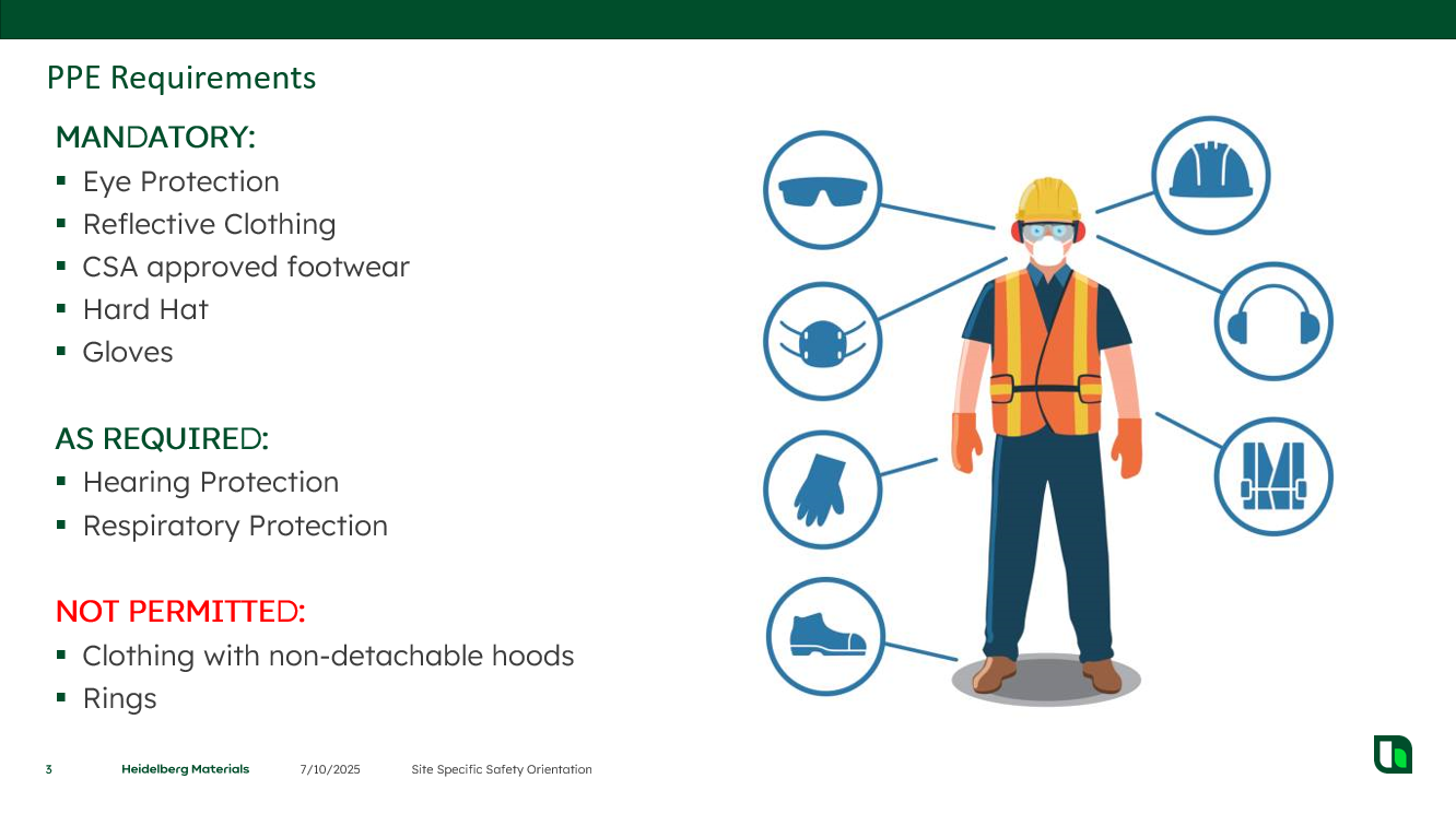 SE Depot PPE Requirements